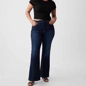 GAP High Rise ’70s Flare Jeans – Dark Wash – Size 32/14R – NWT